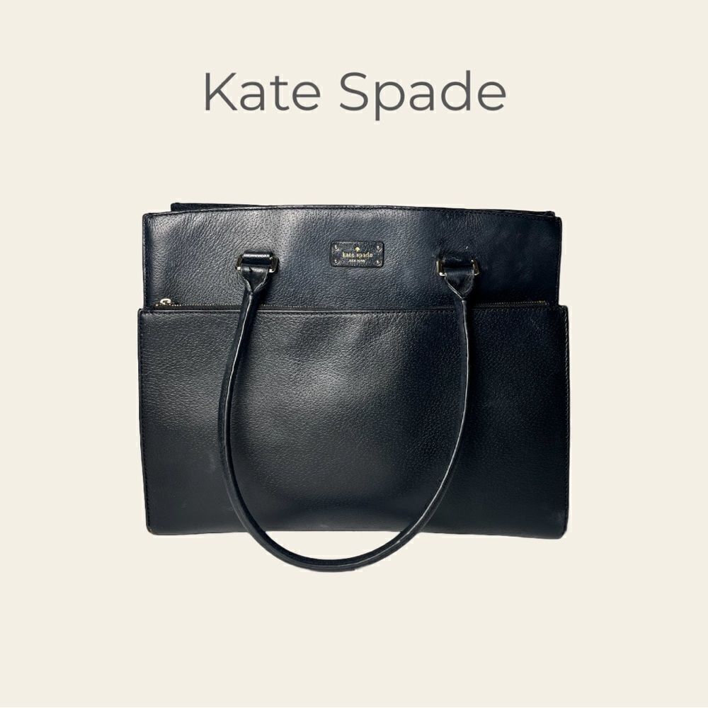 Kate Spade Black Leather Shoulder Bag